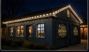 Driveway stake lighting and roofline lighting