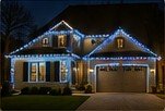 Classic roofline and driveway lighting